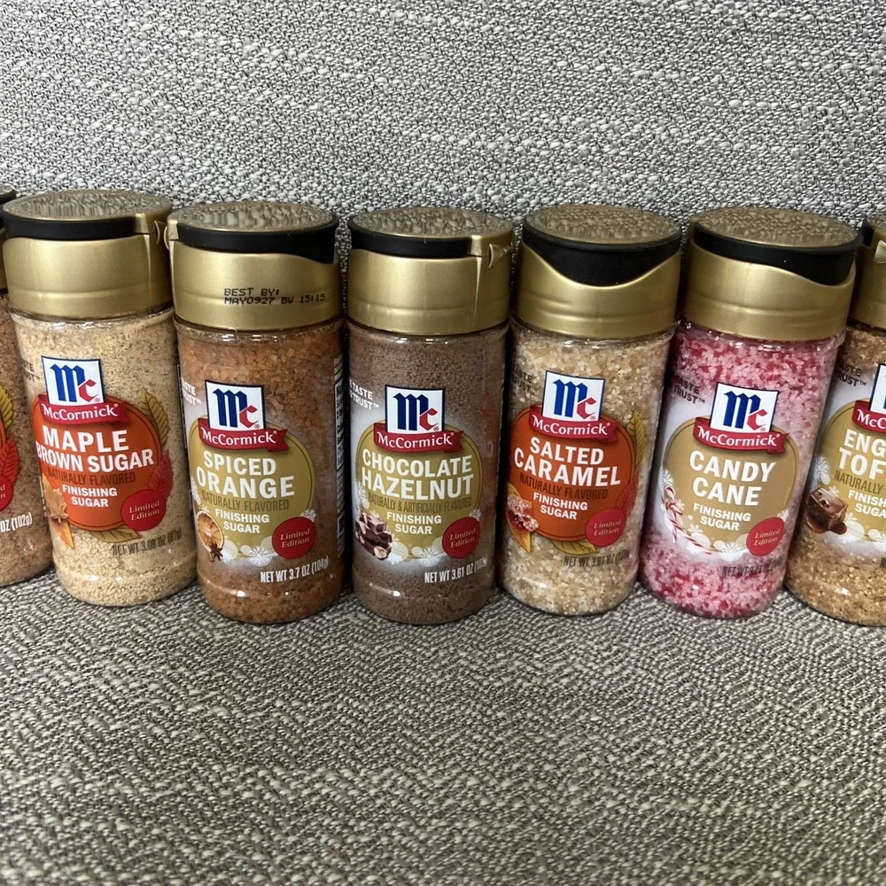 2025 McCormick Finishing Sugars Limited Edition Lot of 8 New No Duplicates